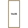 thumbnail image 1 of 14x35 Frame Gold Kingsley Distressed Solid Wood Picture Frame Width 0.75 Inches | Interior Frame, 1 of 8