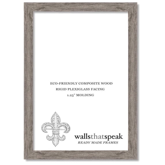 14x35 Gray Barnwood Picture Frame for Puzzles Posters Photos or Artwork