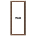 thumbnail image 1 of 14x36 Dark Brown Bamboo Real Wood Picture Frame Width 1.5 inches | Interior Frame Depth 0.5 inches, 1 of 8