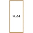 thumbnail image 1 of 14x36 Frame Beaded Gold Solid Wood Picture Frame | 0.75 Inches Moulding Width | Liscio Oro, 1 of 8