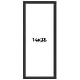 thumbnail image 1 of 14x36 Frame Black Real Wood Picture Frame Width 1.25 Inches | Interior Frame Depth 0.5 Inches |, 1 of 8