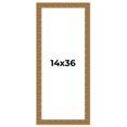 thumbnail image 1 of 14x36 Frame Black and Gold Distressed Solid Wood Sonoma Picture Frame | 1.625 Inch Moulding Width |, 1 of 8