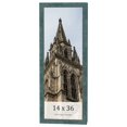 thumbnail image 1 of 14x36 Frame Blue Rustic Barnwood Solid Wood Picture Frame Width 1.25 Inches | Interior Depth 0.5, 1 of 8