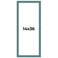 thumbnail image 1 of 14x36 Frame Blue Rustic Barnwood Solid Wood Picture Frame Width 1.25 Inches | Interior Depth 0.5, 1 of 8