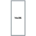 thumbnail image 1 of 14x36 Frame Blue Scuffed Farm Board Solid Wood Picture Frame Width 0.75 Inches | Interior Depth 0.5, 1 of 8