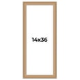 thumbnail image 1 of 14x36 Frame Charleston Honey Brown Solid Wood Picture Frame Width 1.75 Inches | Interior Depth 0.5, 1 of 8