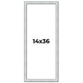 thumbnail image 1 of 14x36 Frame Sterling Silver Solid Wood Picture Frame | 1.25 Inch Moulding Width | 0.75 Inch, 1 of 8