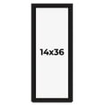 thumbnail image 1 of 14x36 Shadow Box Black Solid Wood Display Picture Frame | 1 Inch Rabbet Depth | | 1.375 Inch, 1 of 4