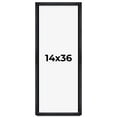 thumbnail image 1 of 14x36 Shadow Box Frame Black | 1 Inches Deep Real Wood Farmhouse Shadowbox Display Frame | UV, 1 of 6