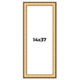 thumbnail image 1 of 14x37 Frame Gold Plein Aire Solid Wood Picture Frame Width 2 Inches | Interior Frame Depth 0.5, 1 of 8