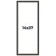 thumbnail image 1 of 14x37 Frame Silver Real Wood Picture Frame Width 1.25 Inches | Interior Frame Depth 0.75 Inches |, 1 of 8