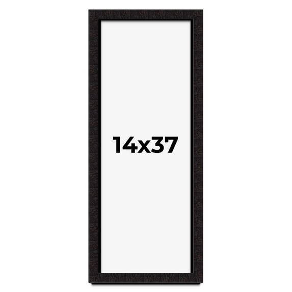 14x37 Shadow Box Black Solid Wood Display Picture Frame | 1 Inch Rabbet Depth | | 1.375 Inch
