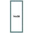 thumbnail image 1 of 14x38 Frame Blue Rustic Barnwood Solid Wood Picture Frame Width 1.25 Inches | Interior Depth 0.5, 1 of 8
