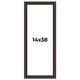 thumbnail image 1 of 14x38 Frame Brown Round Mahogany Solid Wood Picture Frame | 1.625 Inch Moulding Width | with UV, 1 of 8