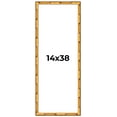 thumbnail image 1 of 14x38 Frame Gold Bamboo Solid Wood Picture Frame | 1 Inch Moulding Width | Interior Frame Depth, 1 of 8