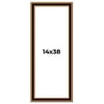 thumbnail image 1 of 14x38 Frame Gold Brown Plein Air Vintage Solid Wood Picture Frame | 1.75 Inches Moulding Width |, 1 of 8