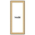thumbnail image 1 of 14x38 Frame Gold Plein Aire Solid Wood Picture Frame Width 2 Inches | Interior Frame Depth 0.5, 1 of 8