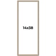 thumbnail image 1 of 14x38 Frame Silver Real Wood Picture Frame Width 0.75 Inches | Interior Frame Depth 0.5 Inches |, 1 of 8