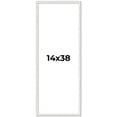 thumbnail image 1 of 14x38 Frame White Real Wood Picture Frame Width 0.75 inches | Interior Frame Depth 0.5 inches |, 1 of 8