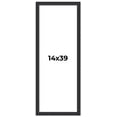 thumbnail image 1 of 14x39 Frame Black Real Wood Picture Frame Width 1.25 Inches | Interior Frame Depth 0.5 Inches |, 1 of 8