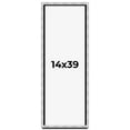 thumbnail image 1 of 14x39 Frame Brushed Silver Solid Wood Picture Frame | 0.75 Inch Moulding Width | Rabbet Depth 0.75, 1 of 5