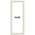 thumbnail image 1 of 14x39 Frame White Real Wood Picture Frame Width 1.75 inches | Interior Frame Depth 0.5 inches |, 1 of 8