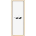 thumbnail image 1 of 14x40 Frame Beige Real Wood Picture Frame Width 0.75 inches | Interior Frame Depth 0.5 inches |, 1 of 8