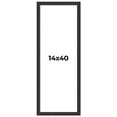 thumbnail image 1 of 14x40 Frame Black Real Wood Picture Frame Width 1.25 Inches | Interior Frame Depth 0.5 Inches |, 1 of 8