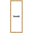 thumbnail image 1 of 14x40 Frame Gold Bamboo Solid Wood Picture Frame | 1 Inch Moulding Width | Interior Frame Depth, 1 of 8