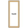 thumbnail image 1 of 14x40 Frame Gold Plein Aire Solid Wood Picture Frame Width 2 Inches | Interior Frame Depth 0.5, 1 of 8