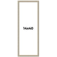 thumbnail image 1 of 14x40 Frame Grey Solid Wood Picture Frame Width 1 Inches | Interior Frame Depth 0.5 Inches |, 1 of 8
