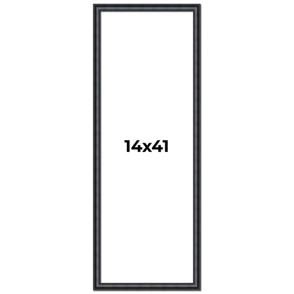 14x41 Frame Black Real Wood Picture Frame Width 1.25 inches | Interior Frame Depth 0.5 inches |