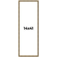 thumbnail image 1 of 14x41 Frame Gold Kingsley Distressed Solid Wood Picture Frame Width 0.75 Inches | Interior Frame, 1 of 8