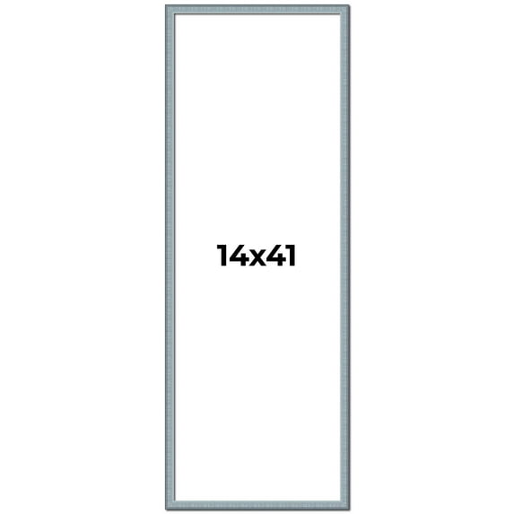 14x41 Frame Rustic Sky Blue Solid Wood Picture Frame | 0.75 Inch Moulding Width |Includes UV