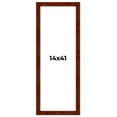 thumbnail image 1 of 14x41 Walnut Brown Veneer Real Wood Picture Frame Width 1.75 inches | Interior Frame Depth 0.5, 1 of 8