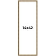 thumbnail image 1 of 14x42 Frame Gold Kingsley Distressed Solid Wood Picture Frame Width 0.75 Inches | Interior Frame, 1 of 8