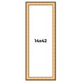 thumbnail image 1 of 14x42 Frame Gold Plein Aire Solid Wood Picture Frame Width 2 Inches | Interior Frame Depth 0.5, 1 of 8