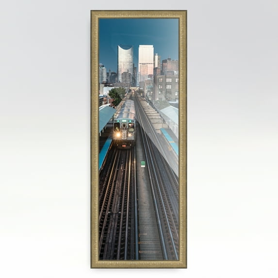 14x42 Frame Silver Real Wood Picture Frame Width 1.5 inches | Interior Frame Depth 0.5 inches |