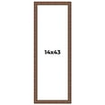 thumbnail image 1 of 14x43 Dark Brown Bamboo Real Wood Picture Frame Width 1.5 inches | Interior Frame Depth 0.5 inches, 1 of 8