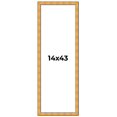 thumbnail image 1 of 14x43 Frame Gold Rustic Solid Wood Picture Frame | 1.25 Inch Wide Moulding | Rustique Gold, 1 of 8