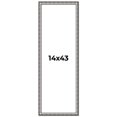 thumbnail image 1 of 14x43 Frame Silver Real Wood Picture Frame Width 1.125 Inches | Interior Frame Depth 0.5 Inches |, 1 of 8