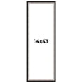 thumbnail image 1 of 14x43 Frame Silver Real Wood Picture Frame Width 1.25 Inches | Interior Frame Depth 0.75 Inches |, 1 of 8