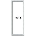 thumbnail image 1 of 14x43 Frame Sterling Silver Solid Wood Picture Frame | 1.25 Inch Moulding Width | 0.75 Inch, 1 of 8