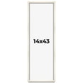 thumbnail image 1 of 14x43 Frame White Wheat Solid Wood Picture Frame | Moulding Width 0.75 Inches | Interior Depth 0.5, 1 of 8