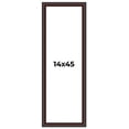 thumbnail image 1 of 14x45 Frame Brown Round Mahogany Solid Wood Picture Frame | 1.625 Inch Moulding Width | with UV, 1 of 8