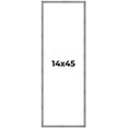 thumbnail image 1 of 14x45 Frame Silver Grey Distressed Solid Wood Picture Frame | 0.75 Inch Moulding Width | Interior, 1 of 8