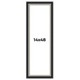 thumbnail image 1 of 14x48 Frame Black Real Wood Picture Frame Width 2.25 Inches | Interior Frame Depth 0.5 Inches |, 1 of 8