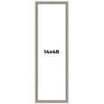 thumbnail image 1 of 14x48 Frame Grey Real Wood Picture Frame Width 1.25 inches | Interior Frame Depth 0.5 inches | Hans, 1 of 8