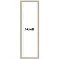 thumbnail image 1 of 14x48 Frame Grey Solid Wood Picture Frame Width 1 Inches | Interior Frame Depth 0.5 Inches |, 1 of 8