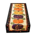 thumbnail image 1 of 14x48 Inch Quilted Fall Table Runner, Farmhouse Holiday Dining Decor for Halloween Thanksgiving, Table Accent for Kitchen Buffet, 1 of 4